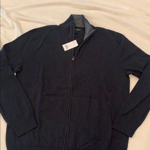 NWT Banana Republic zip cardigan L
